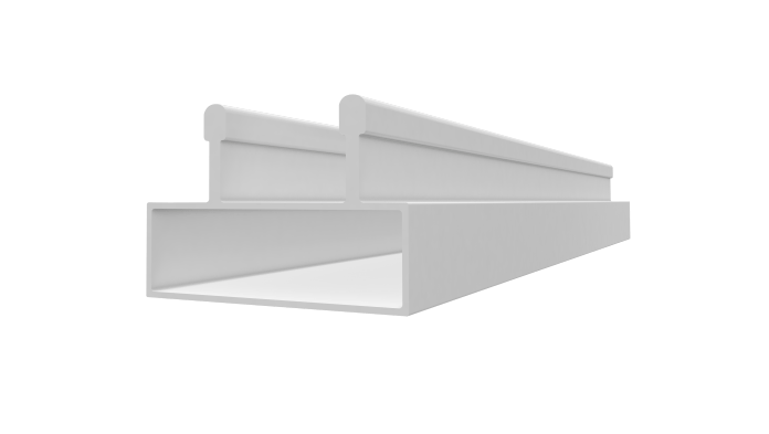 152 DOUBLE RAIL PROFILE FOR SLIDING FLY SCREEN