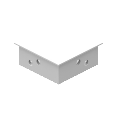 5414 1	CORNER SUPPORT FOR 17X42 HINGED FS WHITE